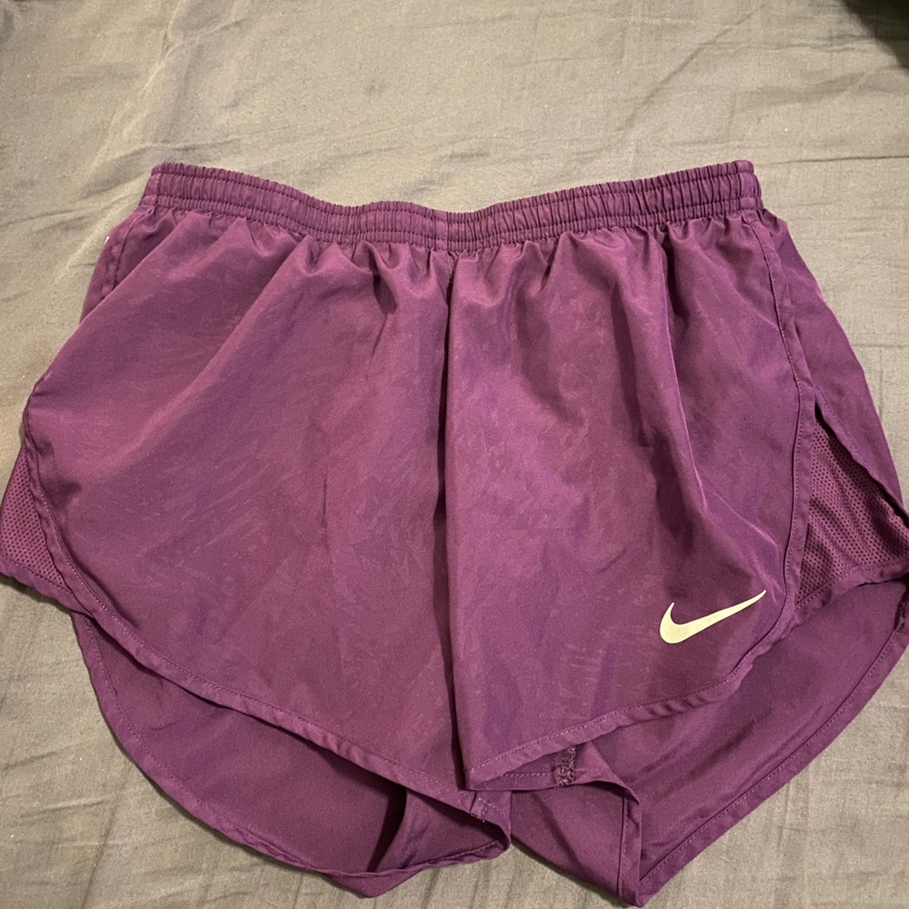 Purple Nike shorts